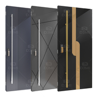 Puerta Exterior de Entrada Principal de Metal para Casa, Puertas de Seguridad Externas Pivotantes de Acero de Alta Calidad Personalizadas por Guangdong Daji