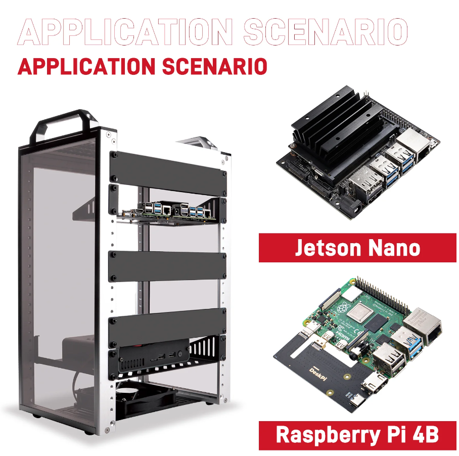 DeskPi RackMate T1 - ARM Development Board for 1U Rackmount