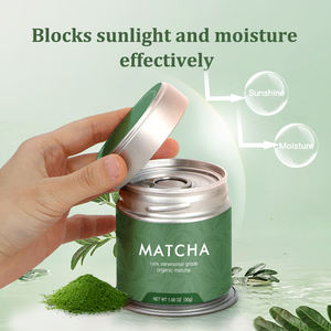 AMULYN 100% Bubuk Teh Hijau Matcha Organik Murni OEM Label Pribadi Bubuk Matcha Hijau Organik untuk Upacara dalam Kaleng - Product Image 2