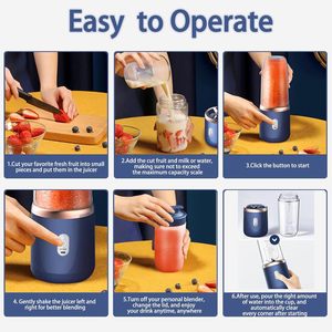Mini <span class=keywords><strong>Licuadora</strong></span> Portátil USB, Extractor de Jugos de Frutas y Naranjas, <span class=keywords><strong>Botella</strong></span> Eléctrica para Batidos y Smoothies - Product Image 5