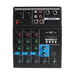 Professional 4 Channel A4 Audio Mixers <strong>Dj</strong> <strong>Controller</strong> with Audio Console Mixer - Product Image 6