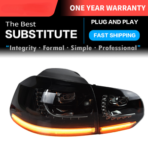 Feux de voiture pour <span class=keywords><strong>Golf</strong></span> <span class=keywords><strong>6</strong></span> 2009-2012 R20 Golf6 MK6 Feux arrière à LED Feux de brouillard arrière Clignotant Highlight Reversing And Brake Upgrade - Product Image 2