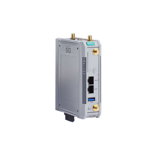 MOXA CCG-1510-T/US-T/520-T Industrial Cellular Gateway 4G LTE Cat4 DIN Rail Mount -40°C~75°C for Remote Monitoring