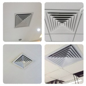 Custom HVAC <b>Ventilation</b> Duct Air Conditioning System <b>Grille</b> Diffuser Aluminum Ceiling Linear Slot YG-FD-20 Aluminum Material Dur - Product Image 6