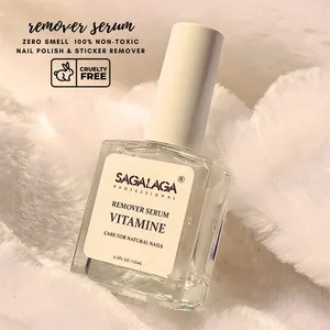 Nagellackentferner in 15 ml Flasche nicht-Aceton nicht-toxischer Fingernagellackentferner angereichert mit Vitaminen E Nagelentfernungsserum