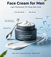 Crème anti-âge pour le visage pour hommes, hydratation intense avec des ingrédients réparateurs doux, équilibre du sébum et réduction des taches brunes