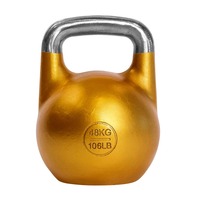 Kettlebell de compétition creuse de 24 kg (53 lb) avec base stable et durable, poids codé par couleur, 53 lb