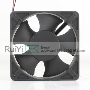 Sunon asli 5V 12V 48V DC 24V 6.2W AC EC 12038 Inverter 12CM Inverter Server bola ganda 2 kawat kipas pendingin KD2412PMB1-6A - Product Image 3