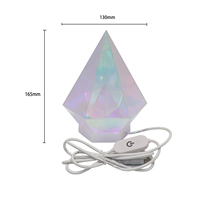 Lampada a LED creativa lampada colorata 3D in acrilico luce notturna cubo luce da tavolo per la decorazione della casa