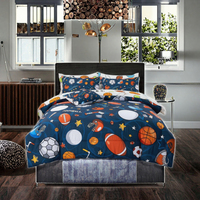 Ensemble de literie de luxe en microfibre pour chambre principale, 6 pièces, avec couette garnie
