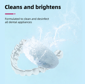 Tabletas Efervescentes de Menta para Limpiar Dentaduras Postizas, Marca Too Care Ce Iso Supplier Oem, Eliminan la Placa - Product Image 2