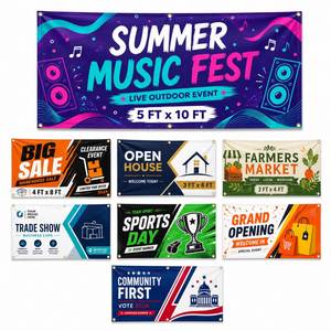 Pancarta de Vinilo PVC con Impresión Personalizada, Letrero Colgante de Gran Formato para Promoción, Negocios, Ferias Comerciales y Eventos - Product Image 1
