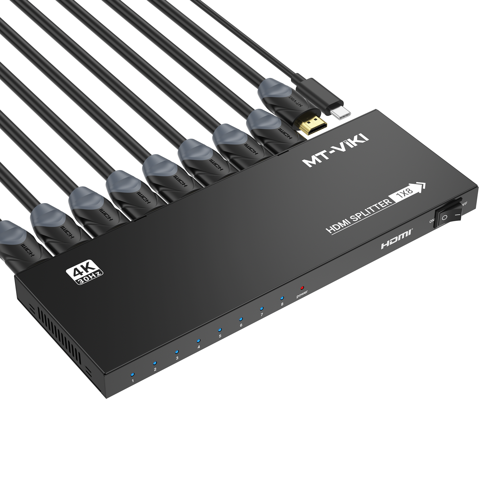 MT-VIKI 8 PORT HDMI SPLITTER HDMI分配器 MT-VIKI 8 PORT HDMI SPLITTER HDMI分配器 【公式通販】
