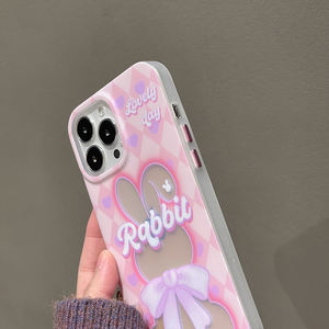 Nuova custodia creativa per coniglio <span class=keywords><strong>rosa</strong></span> con fiocco a rombo Laser per <span class=keywords><strong>iphone</strong></span> 11 <span class=keywords><strong>12</strong></span> 13 14 <span class=keywords><strong>pro</strong></span> <span class=keywords><strong>max</strong></span> custodia morbida per telefono carino - Product Image 6