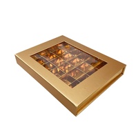 Boîte cadeau avec insert personnalisé, boîte en papier de luxe personnalisée avec fenêtre pour chocolat