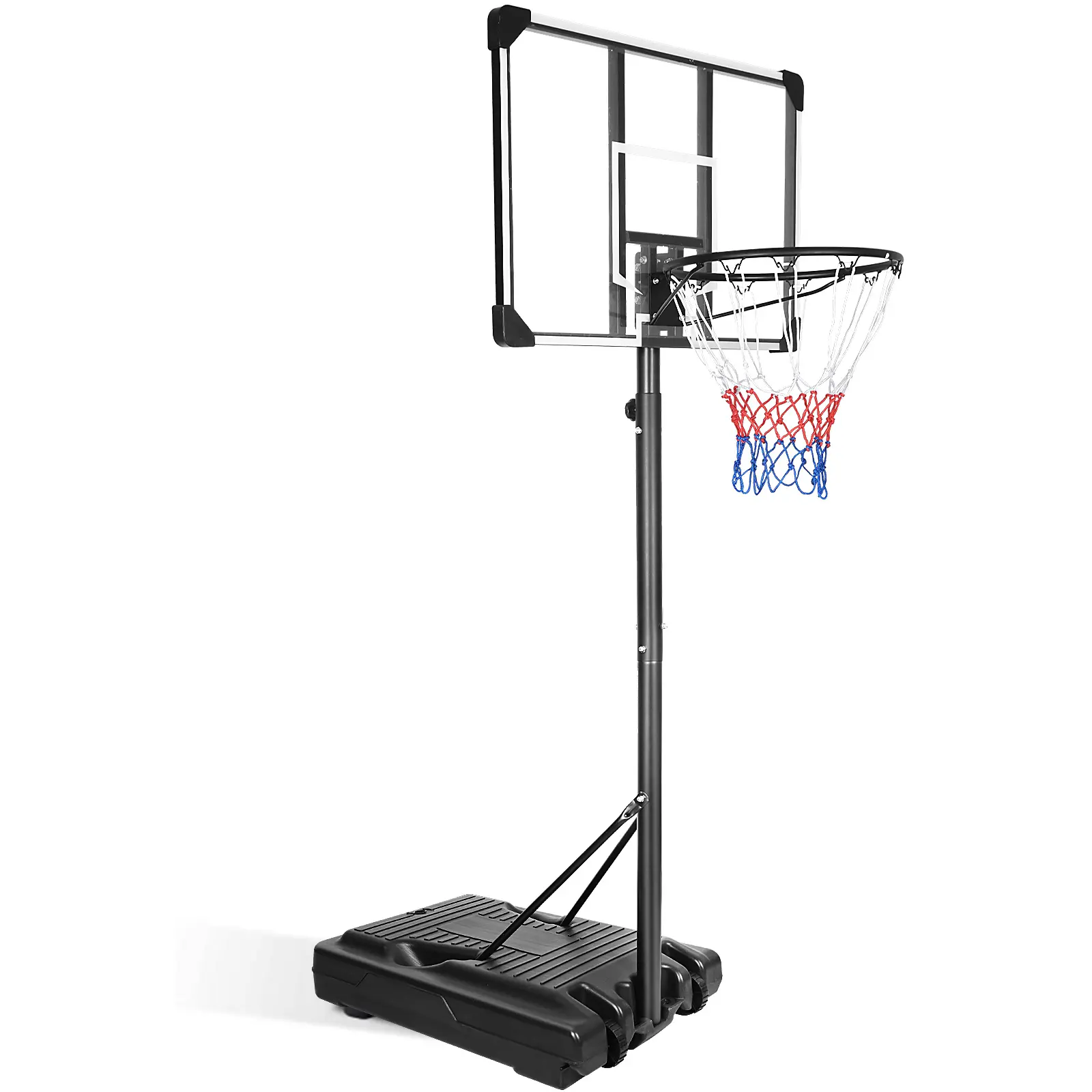 スポーツポータブルバスケットボールフープシステムスタンド高さ調節可能36インチバックボード屋内屋外バスケットボールゴールゲームプレイセット