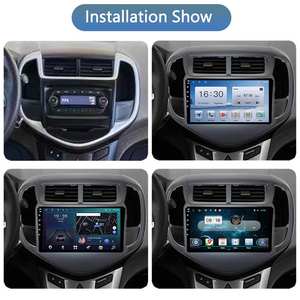 วิทยุหน้าจอสัมผัสสำหรับรถยนต์ระบบแอนดรอยด์หัวรถวิทยุนำทาง GPS CarPlay WiFi BT สเตอริโอ carplayer สำหรับ Chevrolet Aveo <span class=keywords><strong>2019</strong></span> + - Product Image 3