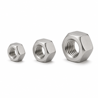 Écrous hexagonaux en acier inoxydable DIN934 A2/A4, norme métrique, pour fixation par boulons