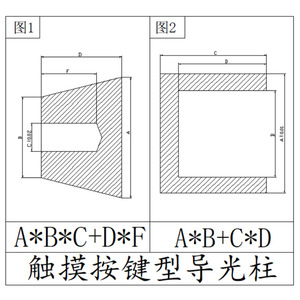 TENGDAFEI Capuchon de guidage de lumière transparent de forme conique pour interrupteur à bouton tactile LED 3030 - Product Image 5