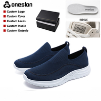 Chaussures de sport respirantes pour hommes ODM, chaussures de fitness, chaussures en mesh à enfiler, logo personnalisé, baskets décontractées pour hommes, baskets de créateur