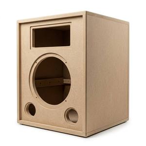 Caja de Altavoz Personalizada de MDF para Estantería, Caja Vacía de Madera para Altavoz HiFi, Corte CNC, Fabricación OEM - Product Image 1