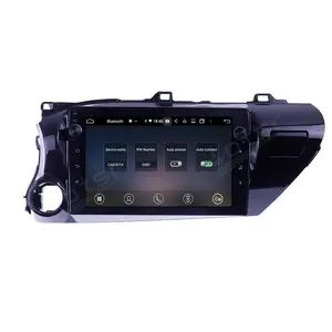 对于Toyota Hilux 2016-2018 Android收音机录音机汽车多媒体播放器立体声头单元GPS Navi