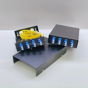 Caja Terminal de Fibra Óptica de 4 Puertos LC Dúplex de 8 Núcleos, Precio de Fábrica, Montable en Escritorio/Pared - Product Image 5