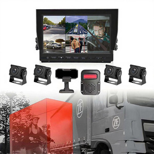 Système d'enregistrement de conduite pour camion AI HD 10,1 pouces avec surveillance 4 directions + DMS, BSD et caméras 1080P - Product Image 1