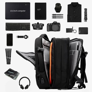 Customizable Logo 15.6 Inch USB Waterproof Laptop Bag Expandable <strong>Notebook</strong> Backpack Zipper Wholesale Oxford Travel for School - Product Image 6