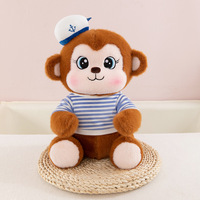 Nuevos Juguetes de Peluche Navideños Hechos a Mano de la Serie Navy Monkey - Diseño Moderno al por Mayor