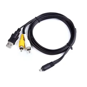 Nieuwe 8pin Usb Data Sync + Av A/V Tv Kabel Voor UC-E6 Camera Kabel