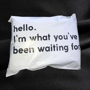 Waterproof Custom Logo Design Printed Poly Post Mailer White Shipping Mailing <b>Bags</b> for Small Business - Product Image 1