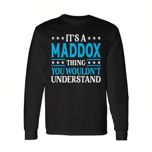 Camiseta de manga larga Maddox con apellido familiar, algo que no entenderías - Product Image 2