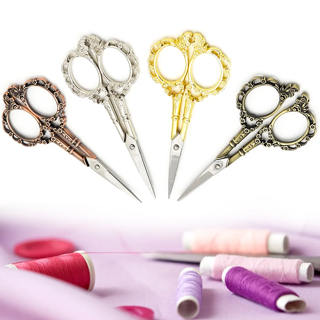 Professional Manicure Scissors Gold/Copper Scissors Stainless Steel Scissors Nail Tools