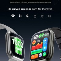 Nuevo Reloj Inteligente con Batería de 1000 mAh, Carcasa Cuadrada de Aleación de Aluminio, Pantalla AMOLED Curva, Monitor de Ritmo Cardíaco y Sueño, Esferas Dinámicas 3D