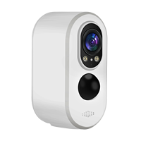 Cámara de Seguridad Inalámbrica para Exteriores de 3MP con Audio Bidireccional, Visión Nocturna, Sensor CMOS, Soporte para Tarjeta de Memoria y Nube, Alimentada por Batería y WiFi