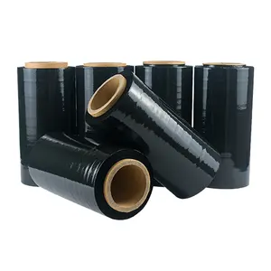 High Quality Black Stretch Film Pallet Shrink Wrap/wrapping Plastic Film
