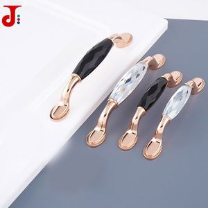 Modern Lüks 96/128mm K9 Kristal Çinko Alaşımlı Dolap Kulpları Mutfak Banyo Dolabı Şifonyer Topuzları Gardırop Yatak Odası Mobilyaları - Product Image 2