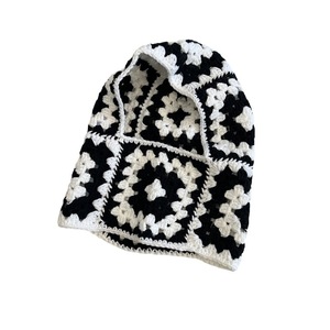 Nouveau ski crochet floral jacquard bonnet femmes hiver chapeaux crâne casquette hiver chapeau écharpe pour une <span class=keywords><strong>cagoule</strong></span> chaud câble tricoté casquette - Product Image 2