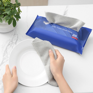 20 Pack <b>Microfiber</b> Cleaning Cloths in Pop-up Dispenser Box Reusable Soft Cleaning Rags Lint Free & Absorbent Dish <b>Towels</b> - Product Image 6