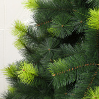 Grand sapin de Noël artificiel vert en PVC dense, décoration de fête pour salle de réception, atrium d'entreprise et scène festive