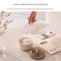 Fabricant de diffuseurs d'huiles essentielles, diffuseur d'arômes à lumière chaude 160 ml, minuterie à quatre niveaux, brume de 5 à 15 ml/h, OEM ODM Marque privée