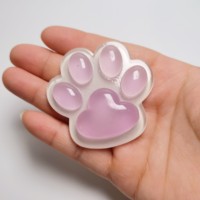 10 Pièces Cabochons en Résine Transparente en Forme de Patte Miniature à Dos Plat pour Épingles à Cheveux, Scrapbooking, Bricolage, Décoration Intérieure, Accessoires Artisanaux 61mm