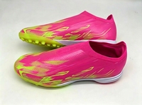Chaussures de football unisexes toutes saisons respirantes FG/AG à crampons longs résistantes à l'usure avec protection de la cheville, tige en PU, semelle intermédiaire en TPU et semelle extérieure en caoutchouc