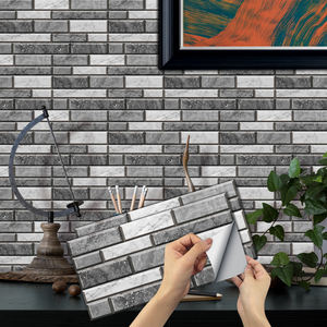 بلاط جداري لاصق ذاتي من البي في سي بتصميم فني مخصص، حديث وصديق للبيئة ومقاوم للماء، ملصقات بلاط قابلة للإزالة واللصق لخلفية المطبخ - Product Image 1