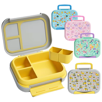 Boîte à lunch portable pour enfants, boîte à lunch bento pour enfants, boîte à lunch pour étudiants, boîte à lunch pour l'école, sans BPA, anti-fuite, récipient alimentaire pour enfants