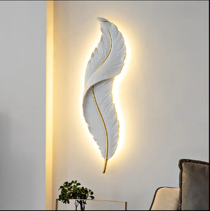 热销现代设计壁灯室内发光二极管灯酒店别墅项目装饰树脂高品质家居艺术220v - Product Image 4