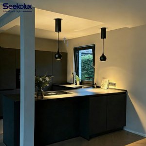 โคมไฟระย้าทรงหยดน้ำทันสมัย ปรับความสว่างได้ ป้องกันแสงสะท้อน 12W 2200K-6000K อะลูมิเนียม สำหรับห้อง<span class=keywords><strong>ครัว</strong></span> เกาะกลางห้อง<span class=keywords><strong>ครัว</strong></span> สำนักงาน ร้านอาหาร บาร์ แกลเลอรี - Product Image 4