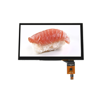 Vente directe d'usine 7 pouces 350 Cd/m2 luminosité Interface RVB TFT LCD résolution 800*480 affichage TN pour industriel
