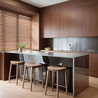 YALIG Ensemble de meubles de cuisine modulaires écologiques et modernes, petit format, avec évier, robinet et charnières, idéal pour appartement